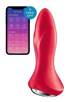 Вібратор поруч із смартфоном із застосунком Satisfyer Connect