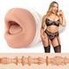 Fleshlight Girls Mia Malkova Headshot &mdash; промо-зображення мастурбатора з моделлю та схемою внутрішньої текстури