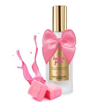 Лубрикант Bijoux Indiscrets Bubblegum з рожевим бантом, 100 мл, силіконовий