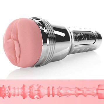 Fleshlight Pink Quiver і схема багатозонної рельєфної текстури внутрішнього каналу