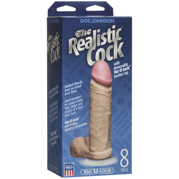 Якщо ви шукаєте незабутню задоволення, то великий ділдо Doc Johnson The Realistic Cock 8 inch - ваш ідеальний вибір! Цей реалістичний пеніс довжиною 8 дюймів неодмінно принесе вам неймовірні враження. Він виготовлений з високоякісного матеріалу, що надає