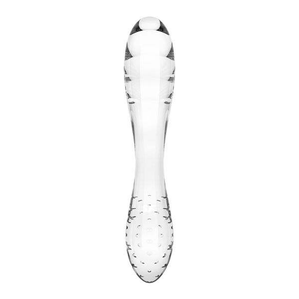 Скляний ділдо Satisfyer Dazzling Crystal з п'ятьма причинами обрання його як ідеального товару для задоволення.