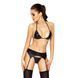 XXL/XXXL &mdash; Passion CAPRI SET, чёрный, с подвязками