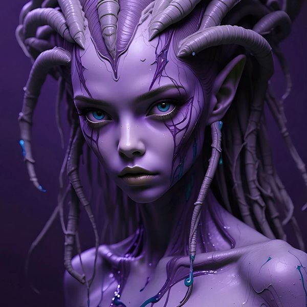 Фіолетова інопланетна хижачка в стилі Fleshlight Fantasy Predator