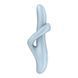 Профіль вібратора кролика Satisfyer Heat Flex 4 блакитного кольору з еластичним кільцем для клітора й статевих губ