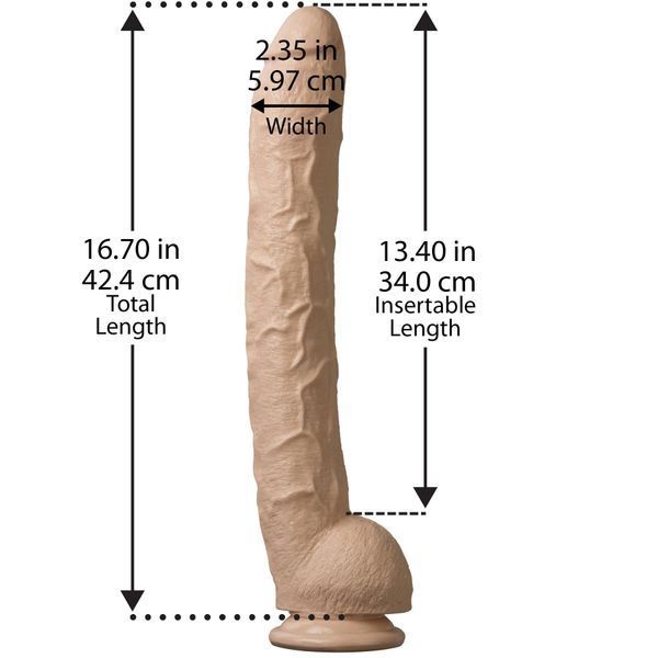 Схематичне зображення Dick Rambone Cock з довжиною 42,4 см