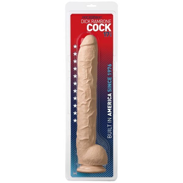 Упаковка тілесного ділдо Dick Rambone Cock 17 дюймів