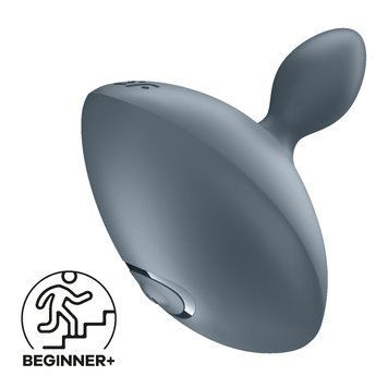 нальна вібропробка Satisfyer Booty Absolute Beginners 4, вид спереду, компактний розмір і обтічна форма для новеньких