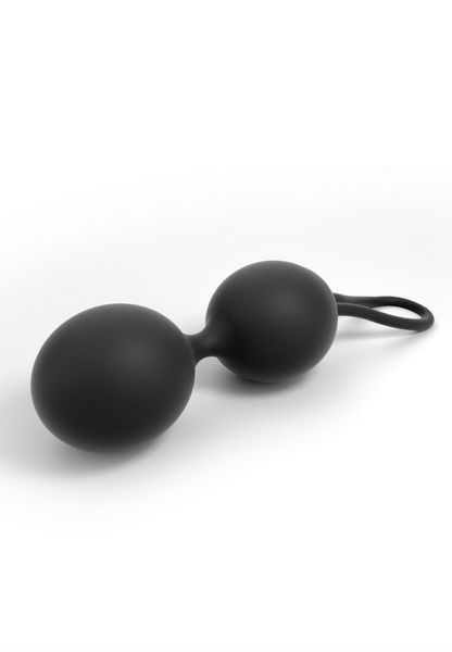 Чорні кульки Dorcel Dual Balls лежачи &ndash; мінімалізм та функціональність