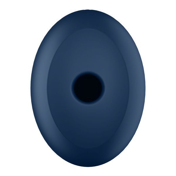 Satisfyer Air Power 4 синій &mdash; отвір вакуумного кліторального стимулятора крупним планом