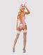 Obsessive Bunny suit L/XL &mdash; рожевий сексуальний костюм зайчика, спинка зі шнурівкою та &laquo;хвостиком&raquo;