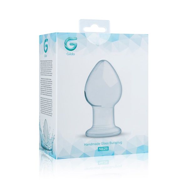 Відчуйте більше ніж 1000 відтінків насолоди з Gildo Glass Buttplug No. 26! Цей скляний задоволення створений, щоб вам ніколи не забракло приємних вражень. Його витончений дизайн та висока якість матеріалу забезпечують максимальний комфорт під час використ