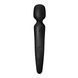 Satisfyer Wand-erland Black, фронтальний вид чорного вібромасажера-мікрофона