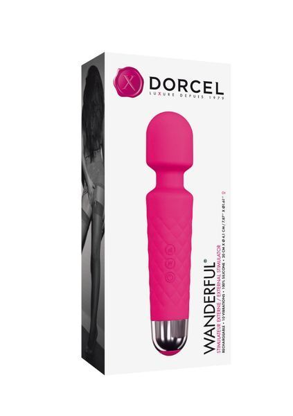 Силіконовий вібратор Dorcel Wanderful маджента &mdash; елегантний дизайн і глибока стимуляція