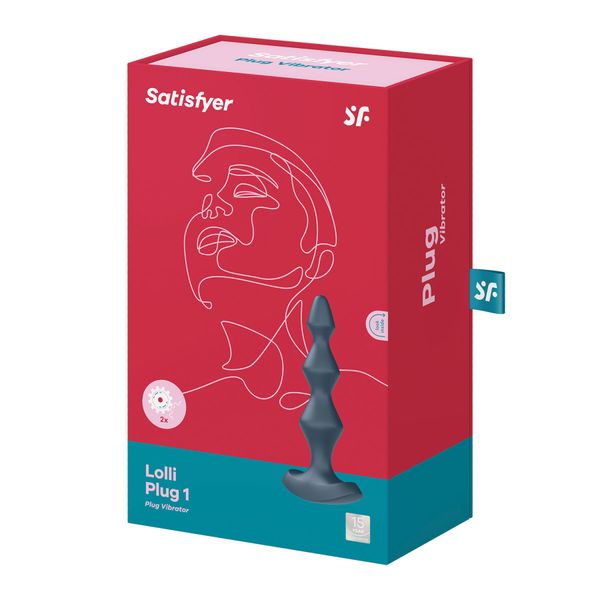 Анальний вібратор Satisfyer Lolli-Plug 1 - водонепроникний і з 12 режимами вібрації.