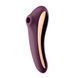 Профіль бордового вібратора Satisfyer Dual Kiss з анатомічним вигином і блиском